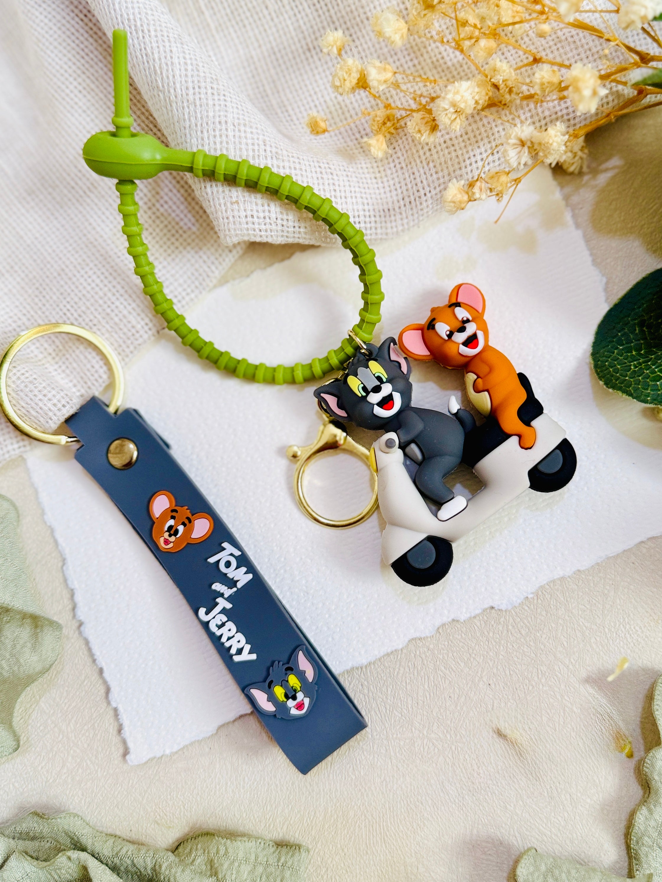Tom And Jerry Convertible Kids Rakhi & Keychain