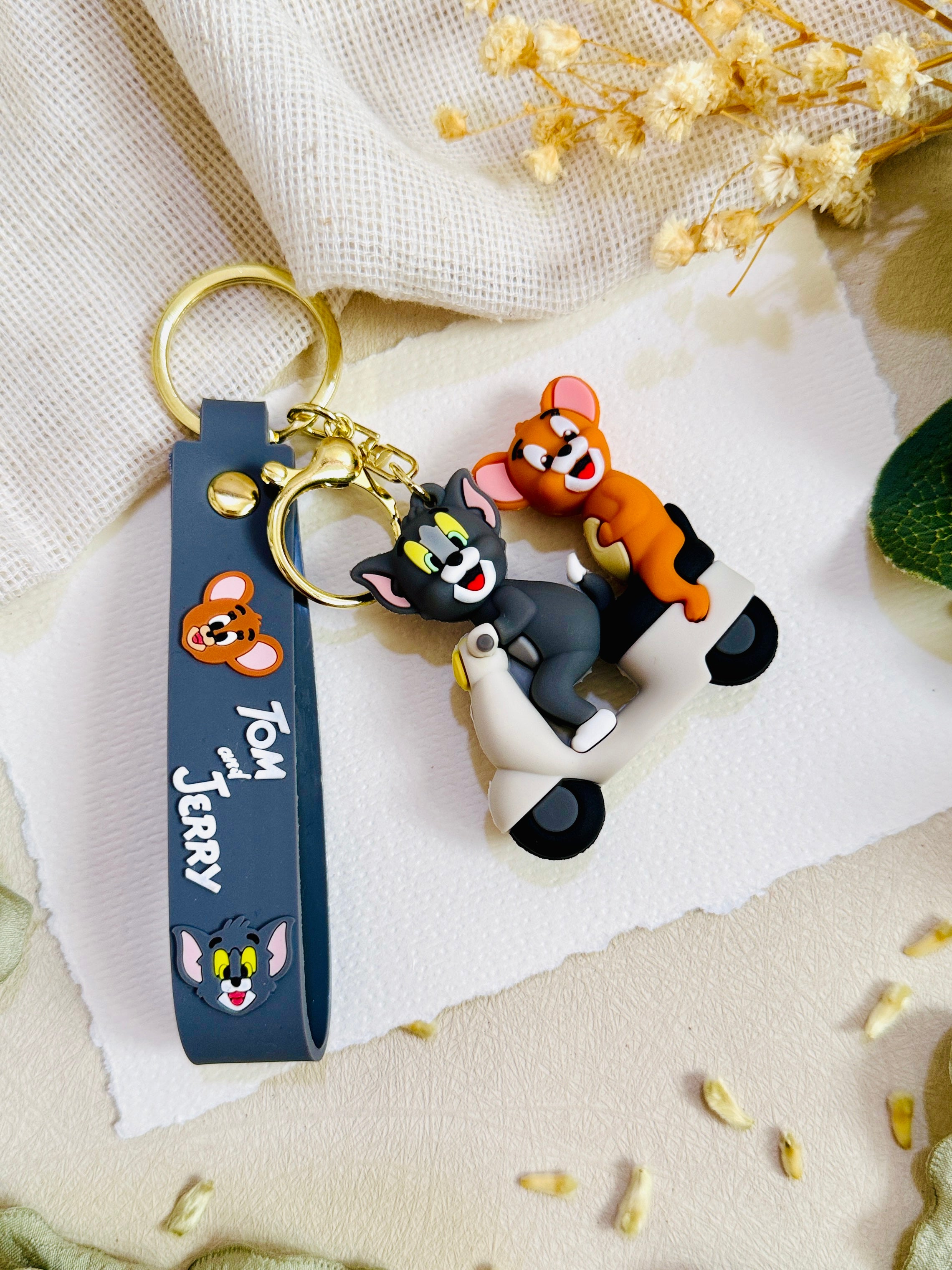 Tom And Jerry Convertible Kids Rakhi & Keychain