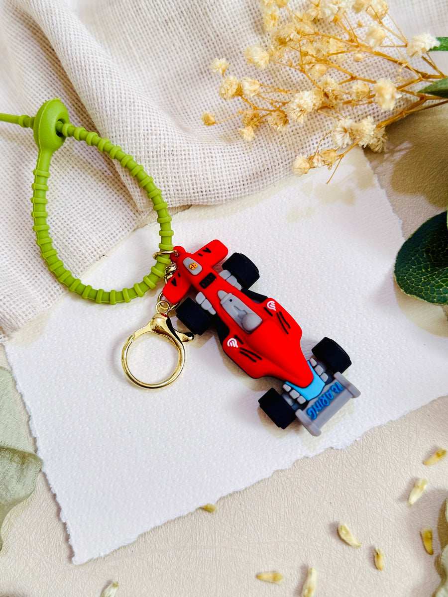 Sports Car Convertible Kids Rakhi & Keychain