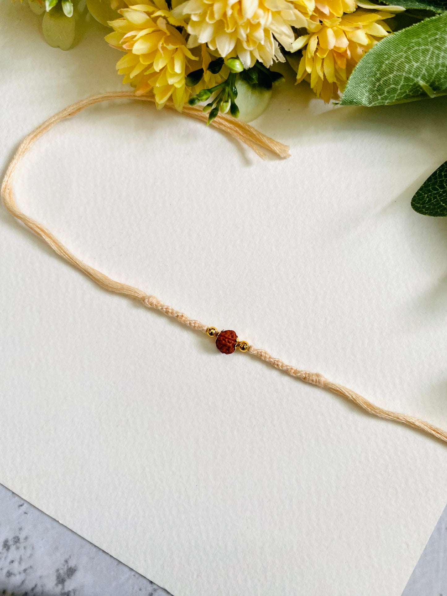 SIngle Rudraksha with Knotting Bhai Rakhi