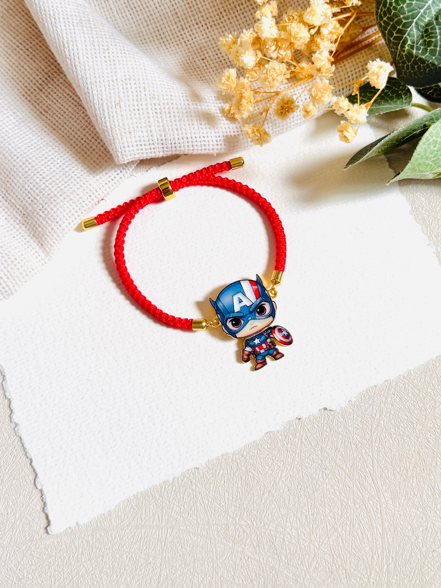 Captain America Playful Dangling Rakhi
