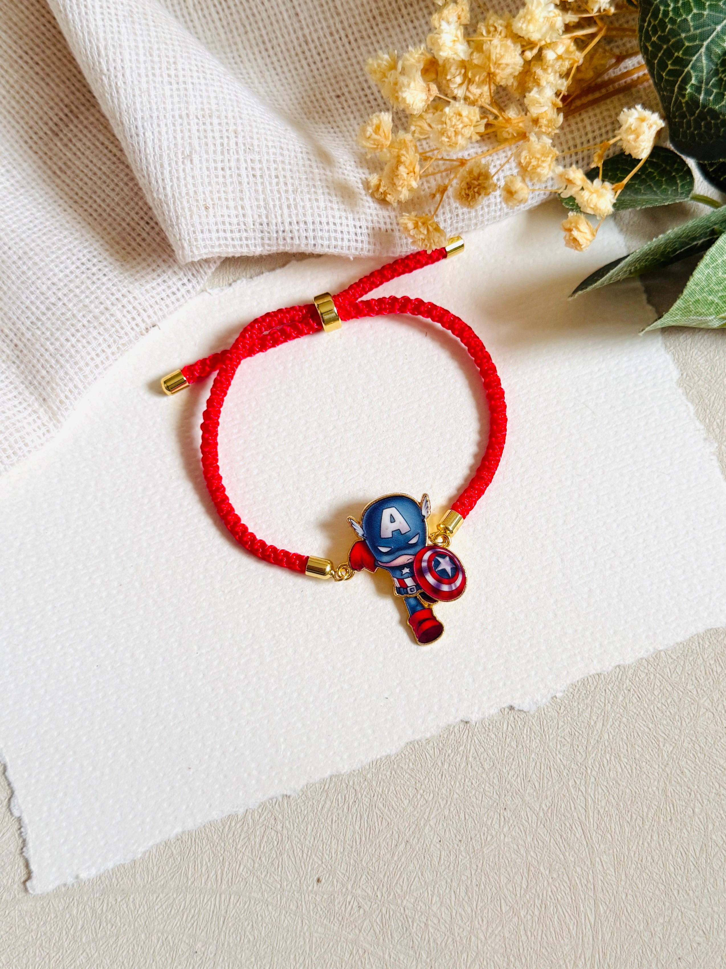 Captain America Playful Dangling Rakhi