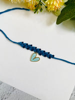 Heart Charm Crochet Band  Bhabhi Rakhi