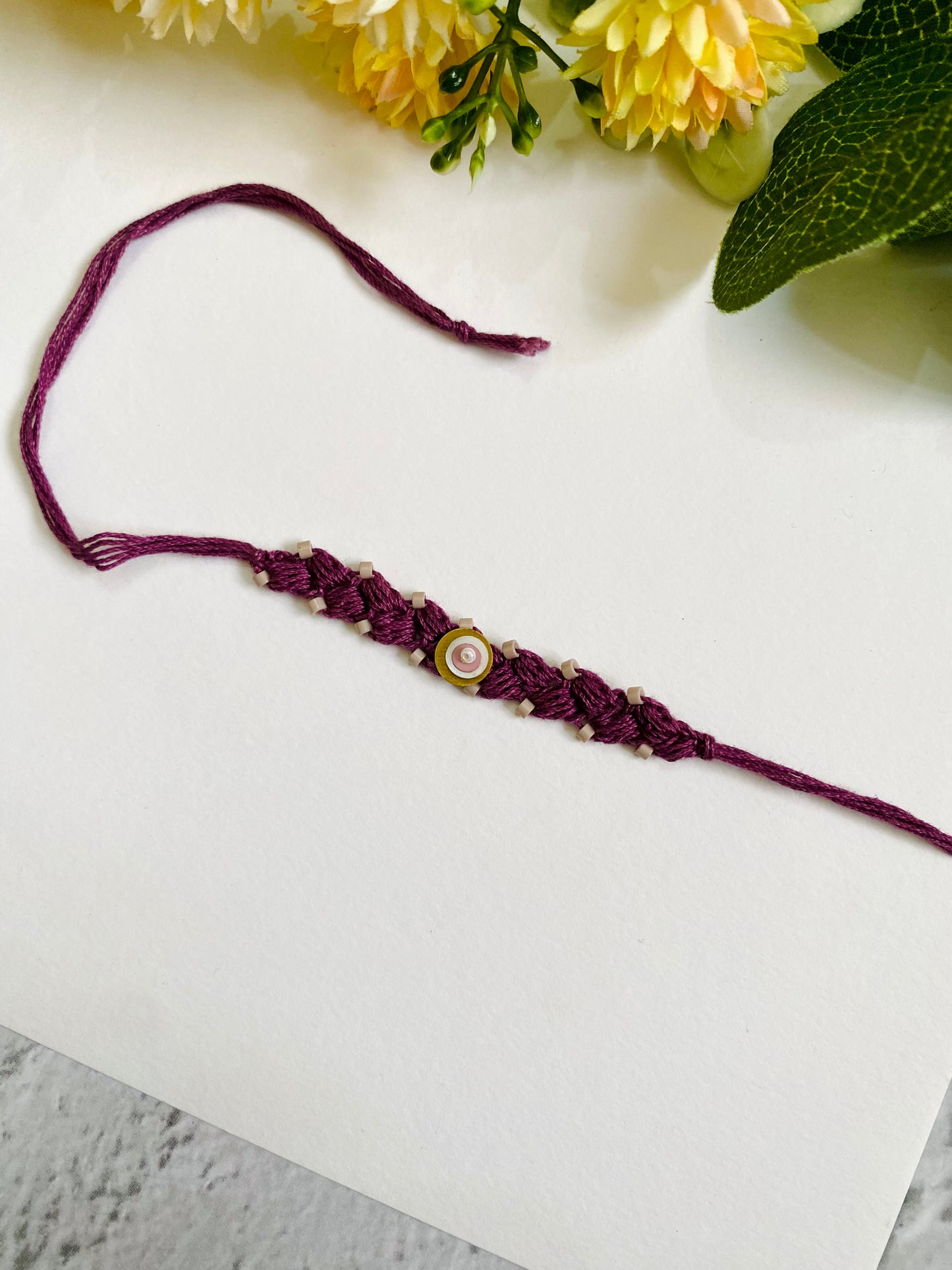 Evil Eye Crochet Band  Bhai Rakhi