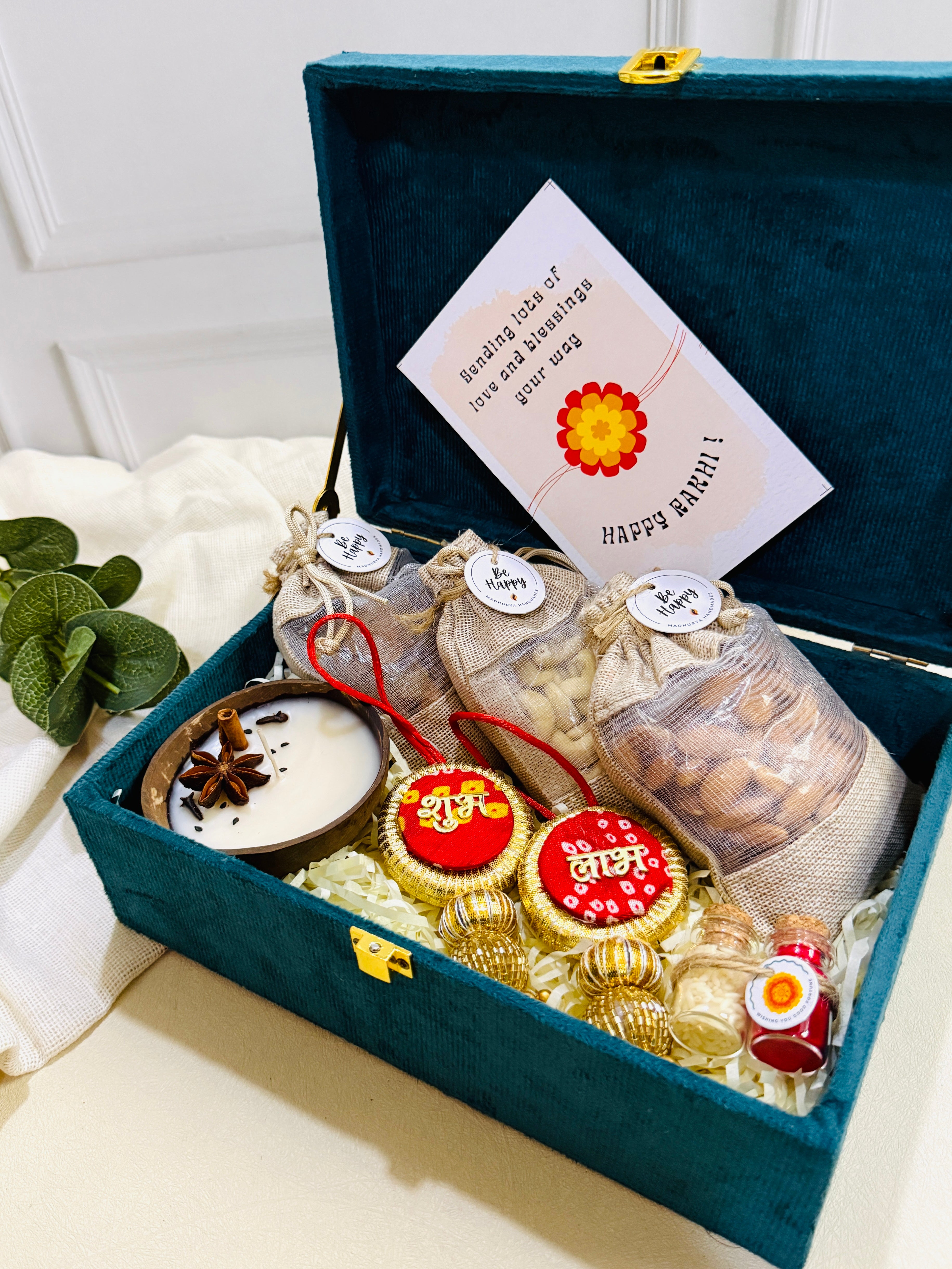 Big Rakhi Hamper With Dry Fruits