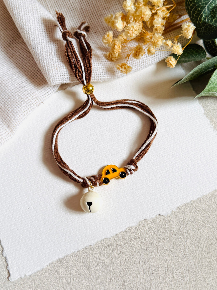Car Bell Kids Bracelet Rakhi
