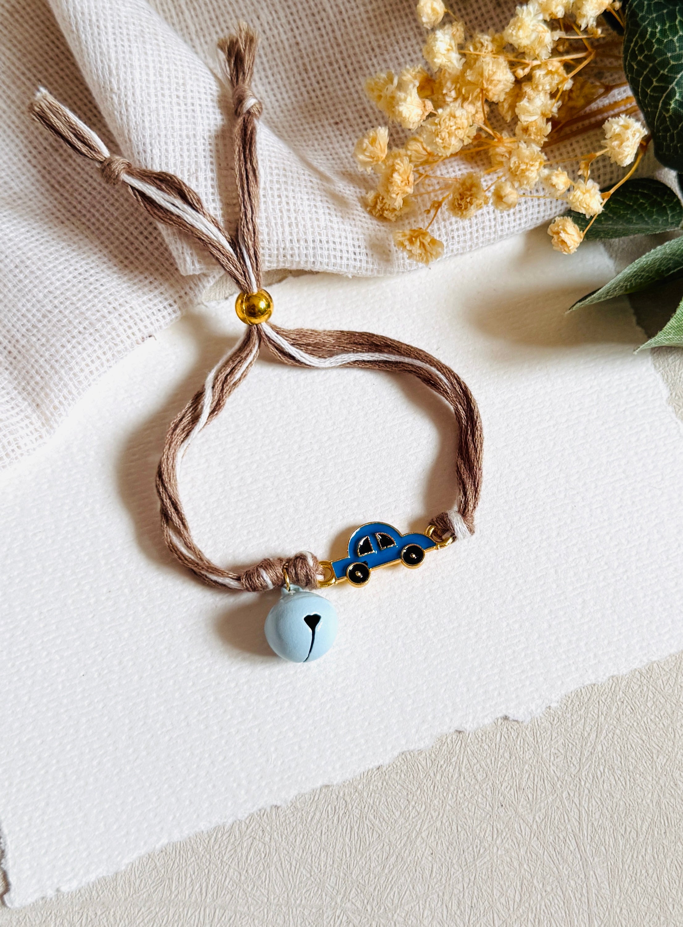 Car Bell Kids Bracelet Rakhi