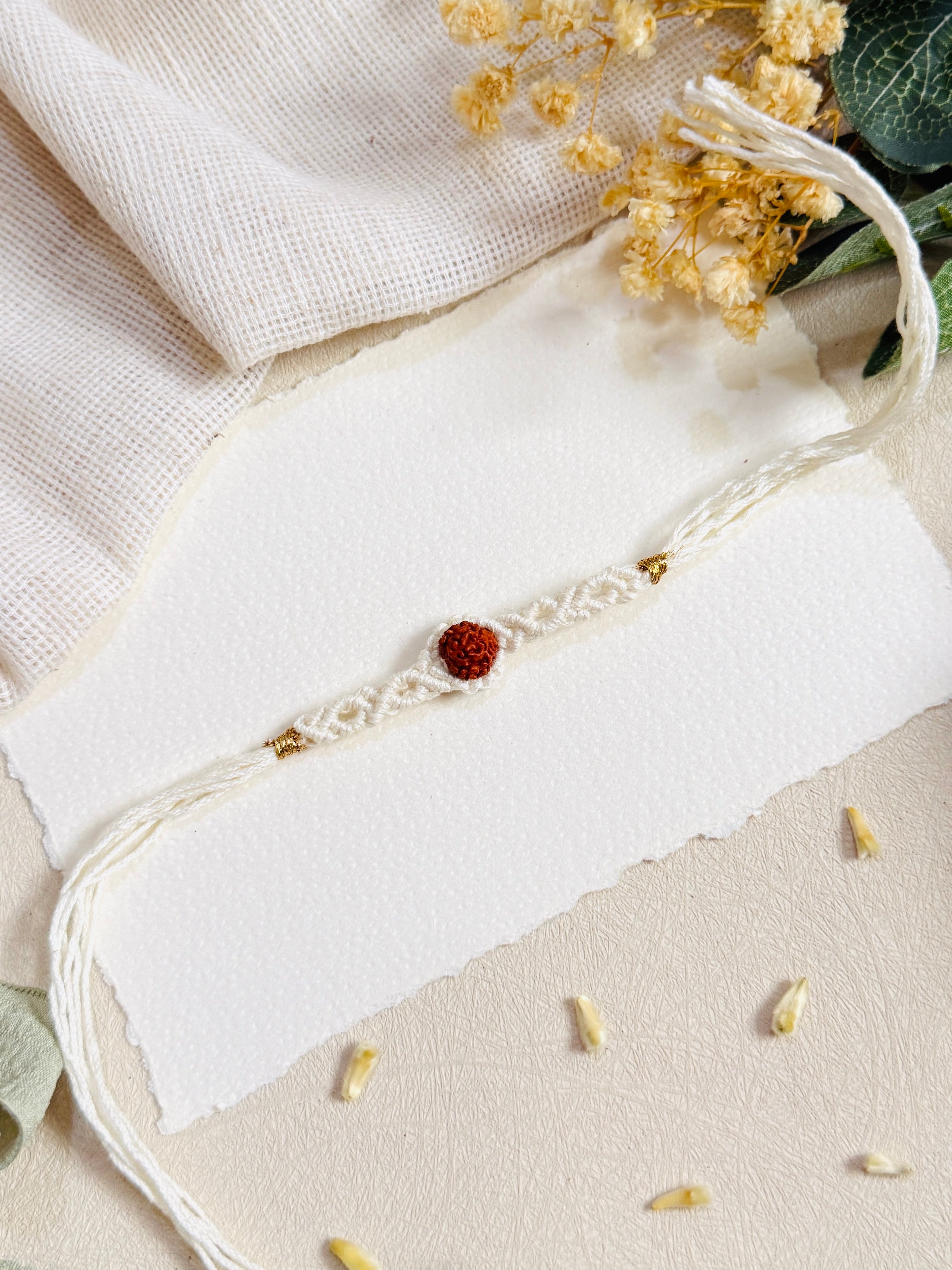 Rudraksha Macrame Designer Bhai Rakhi