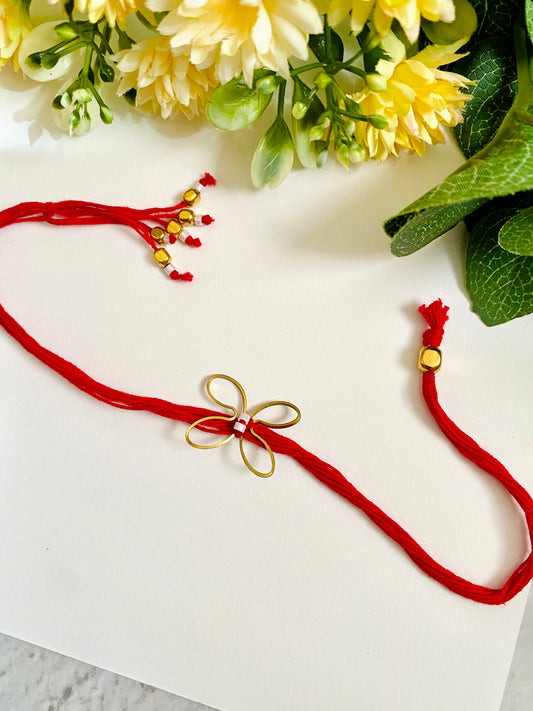 Golden Butterfly Bhabhi Rakhi