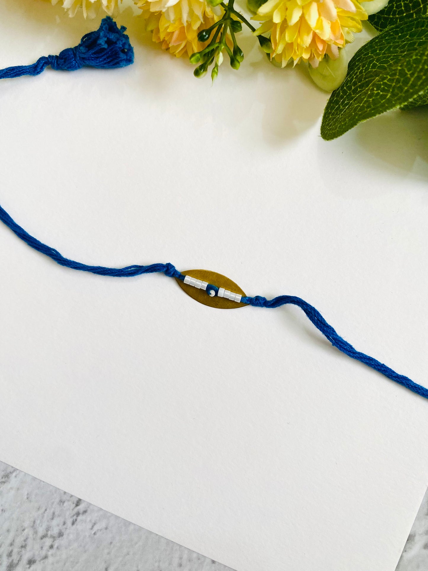 Golden Big Evil Eye Bhai Rakhi