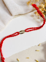 Golden Shell Center Rakhi