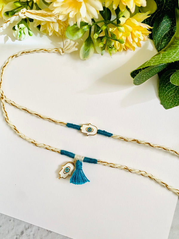 Humsa Bhai Bhabhi Rakhi Set