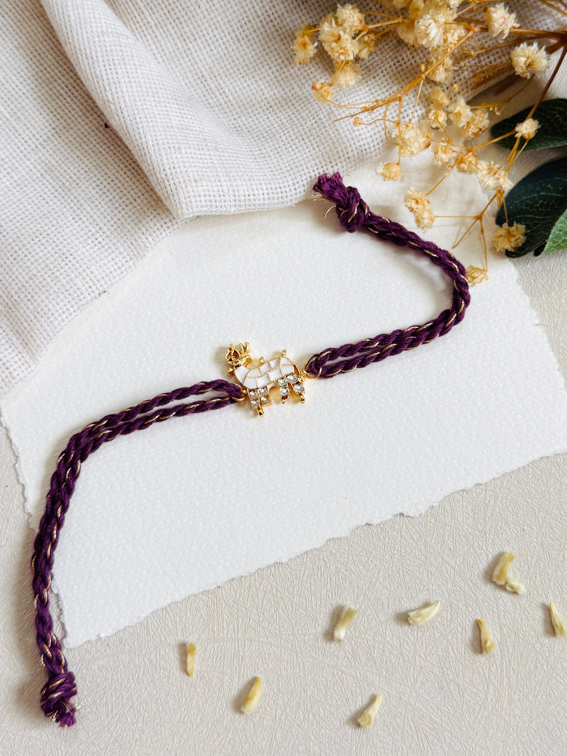 Royal Deer Charm Rakhi