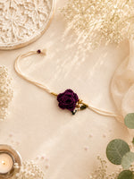 Floral Crochet Elegance Bhabhi Rakhi