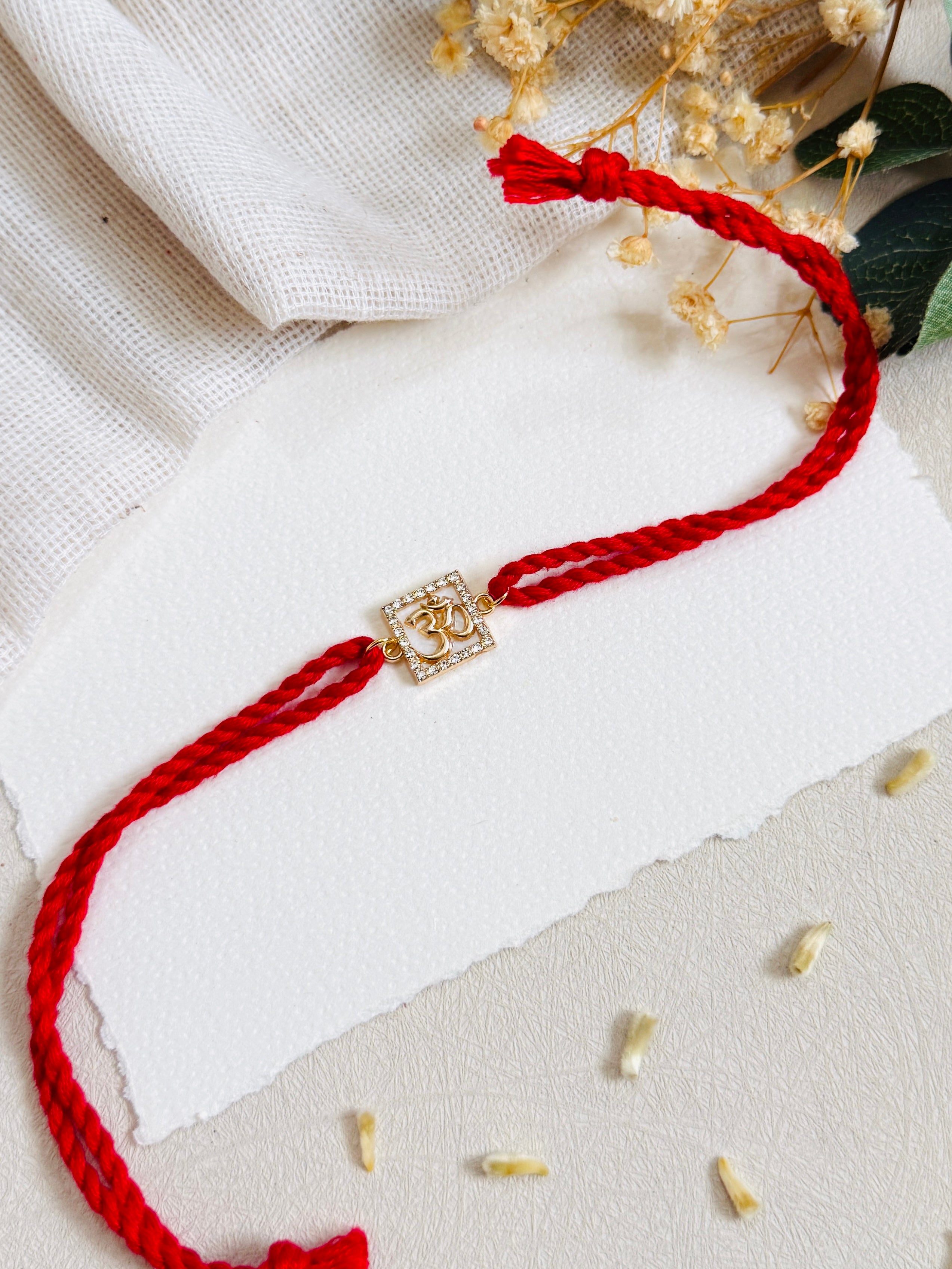Om Square Charm Rakhi
