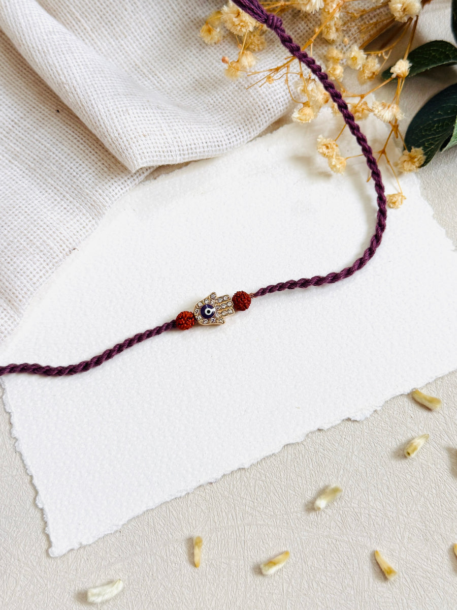 Hamsa Evil Eye Rakhi