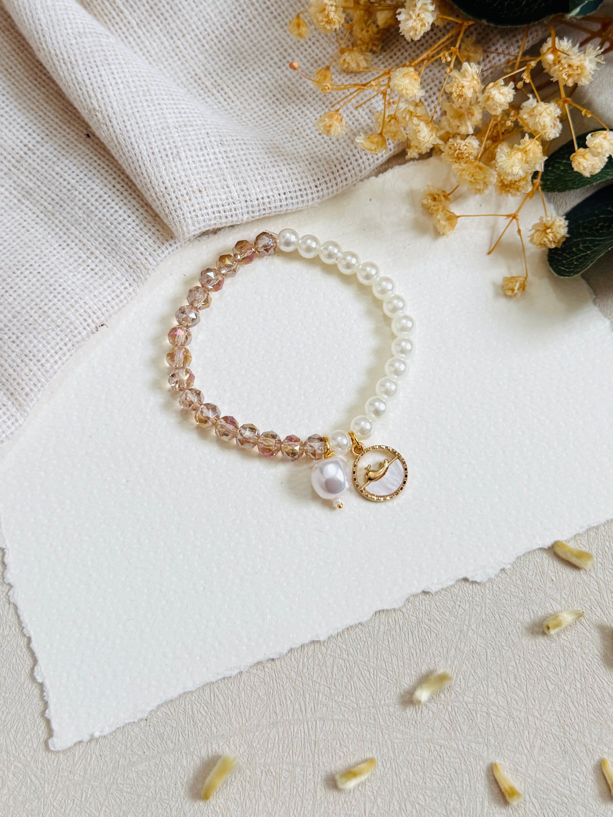 Dolphin And Stone Bracelet Bhabhi Rakhi