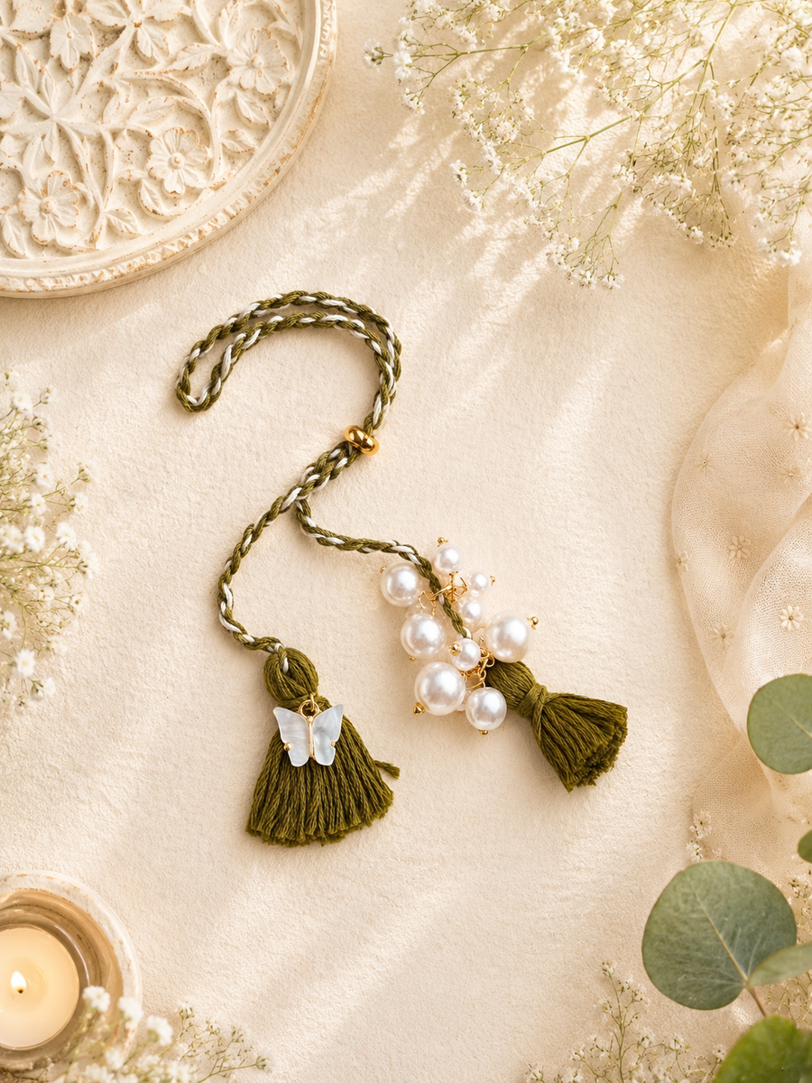 Elegant Butterfly Lumba Rakhi