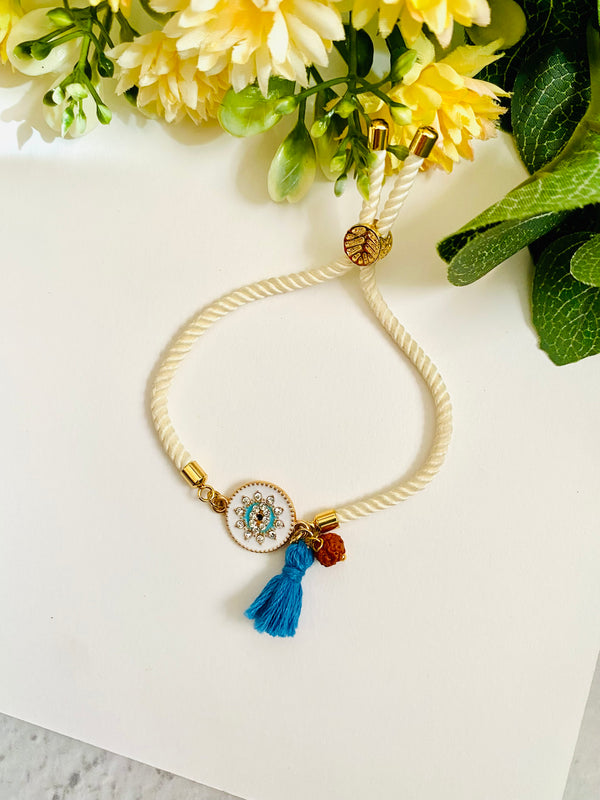 Evil Eye Diamonds Bracelet Bhabhi Rakhi