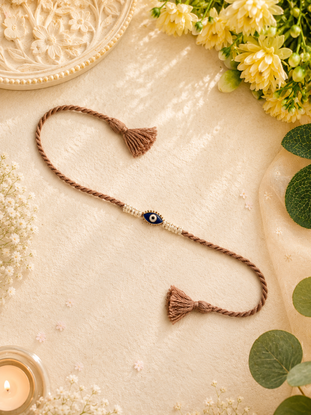 Handmade Evil Eye Bhai Rakhi