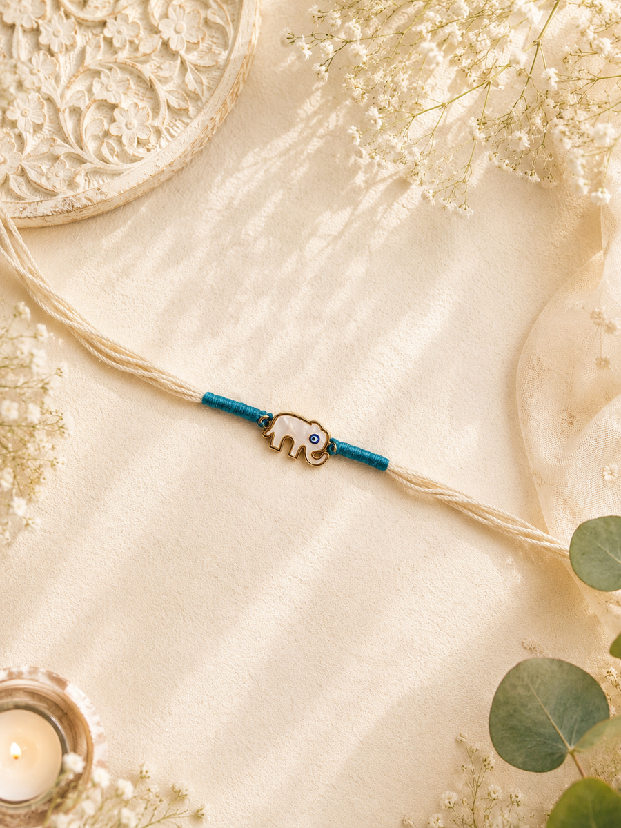 Elephant Evil Eye Rakhi  Bhai Rakhi
