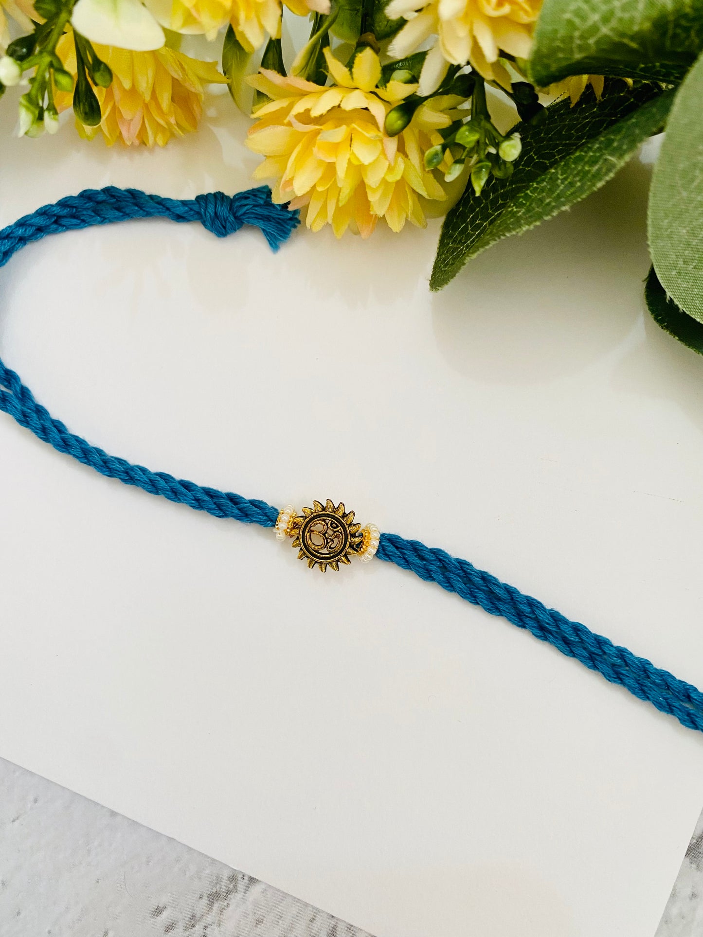 Sun om hand made bhai rakhi