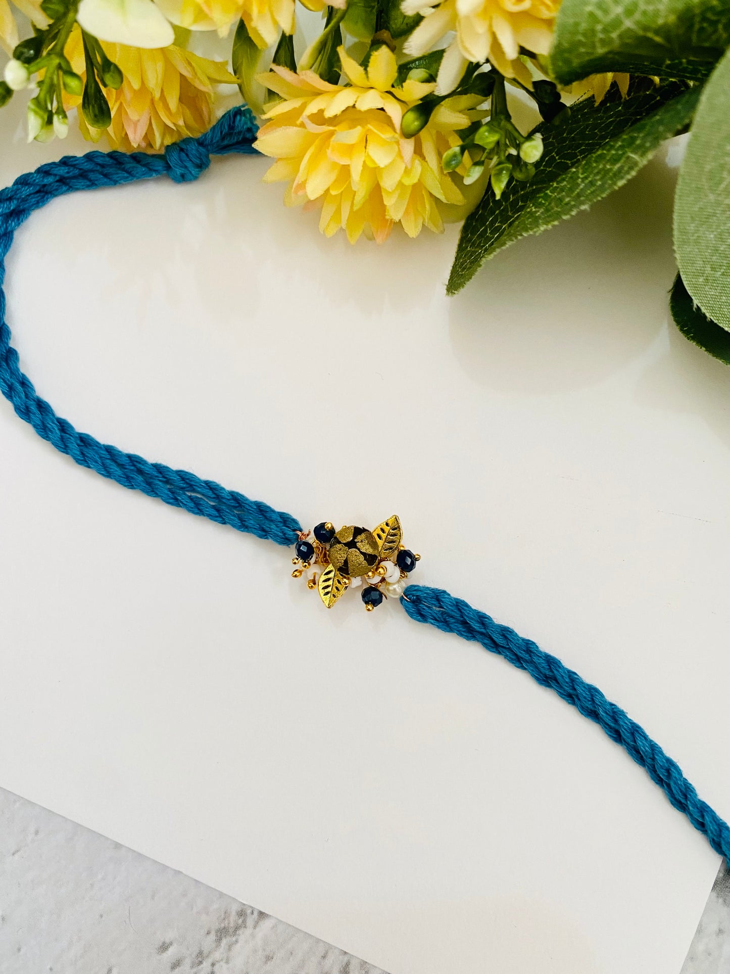 Sun om hand made bhabhi rakhi