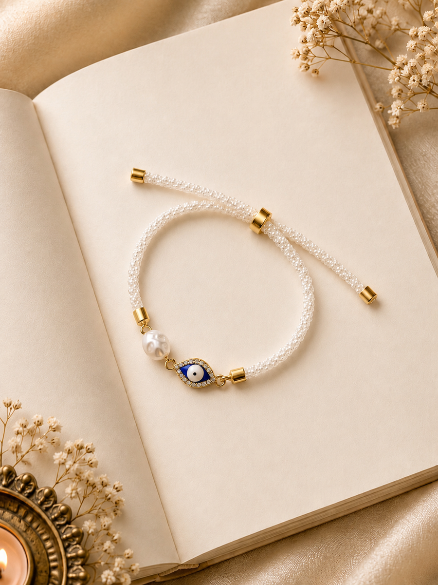 Evil Eye Blessing Bracelet Bhabhi Rakhi