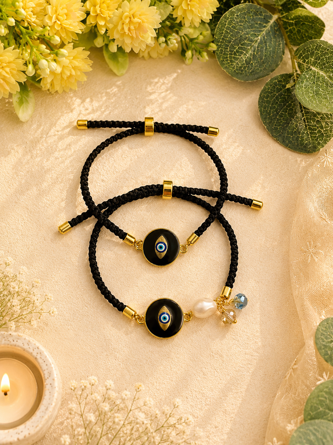 Nazar Kavach Bhai Bhabhi Bracelet Set
