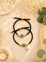 Evil Eye Protection Bhai Bhabhi Bracelet Set