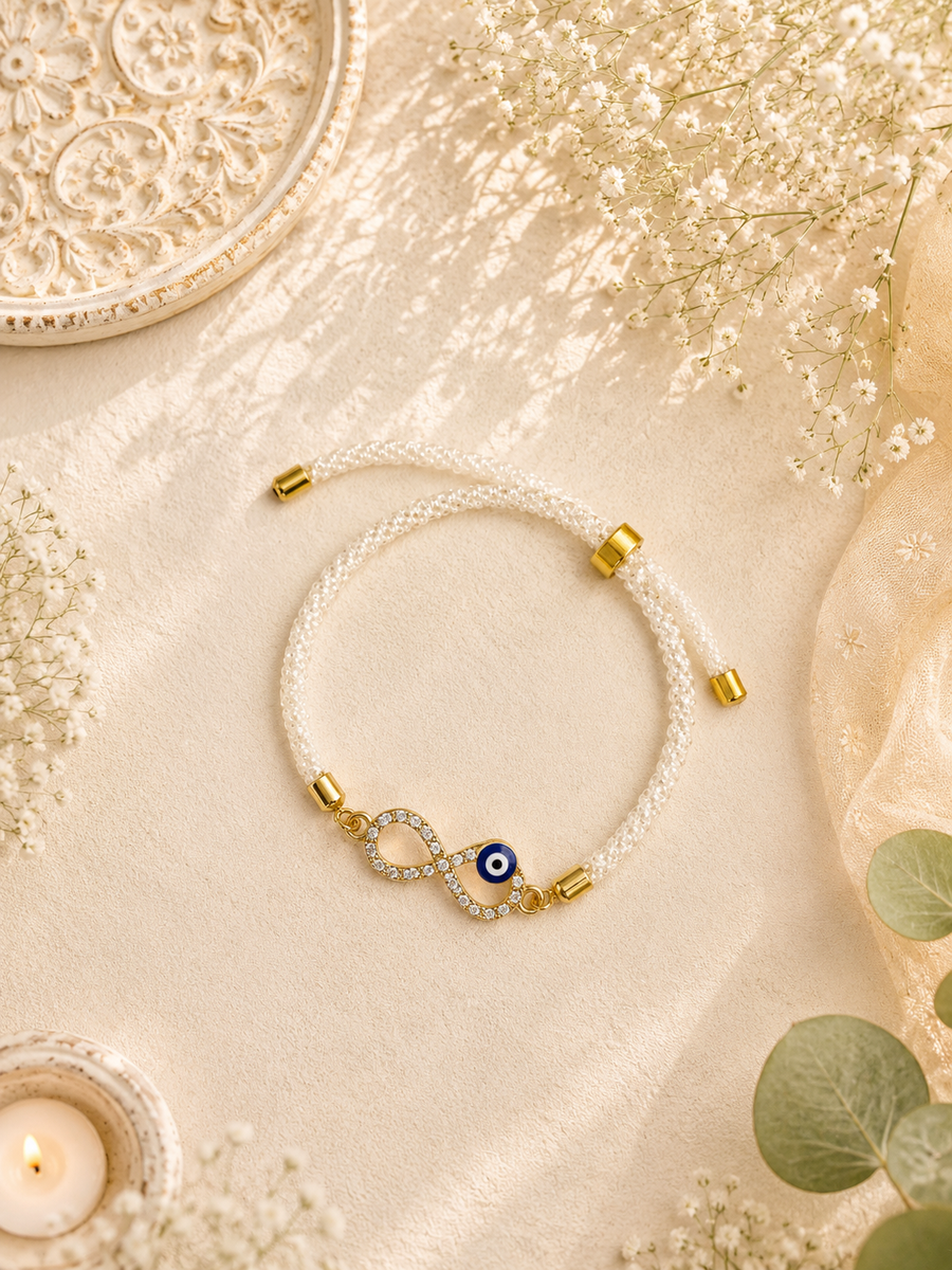InfinityEvil Eye Bracelet Rakhi