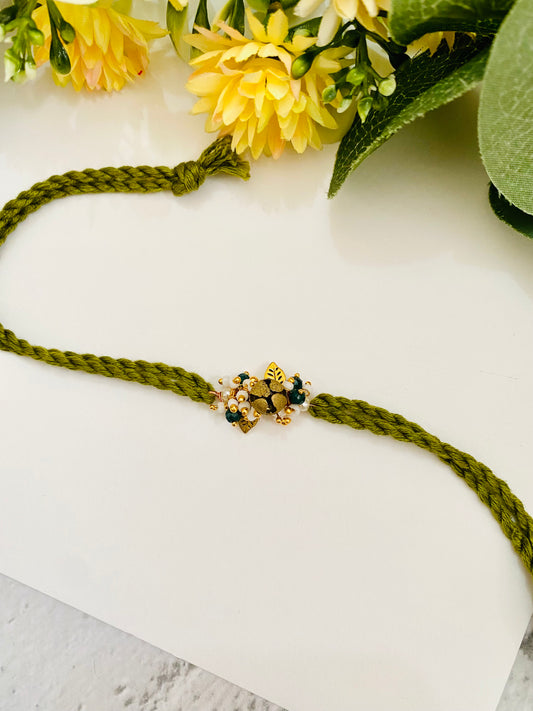 Standing Ganesha handmade bhabhi rakhi