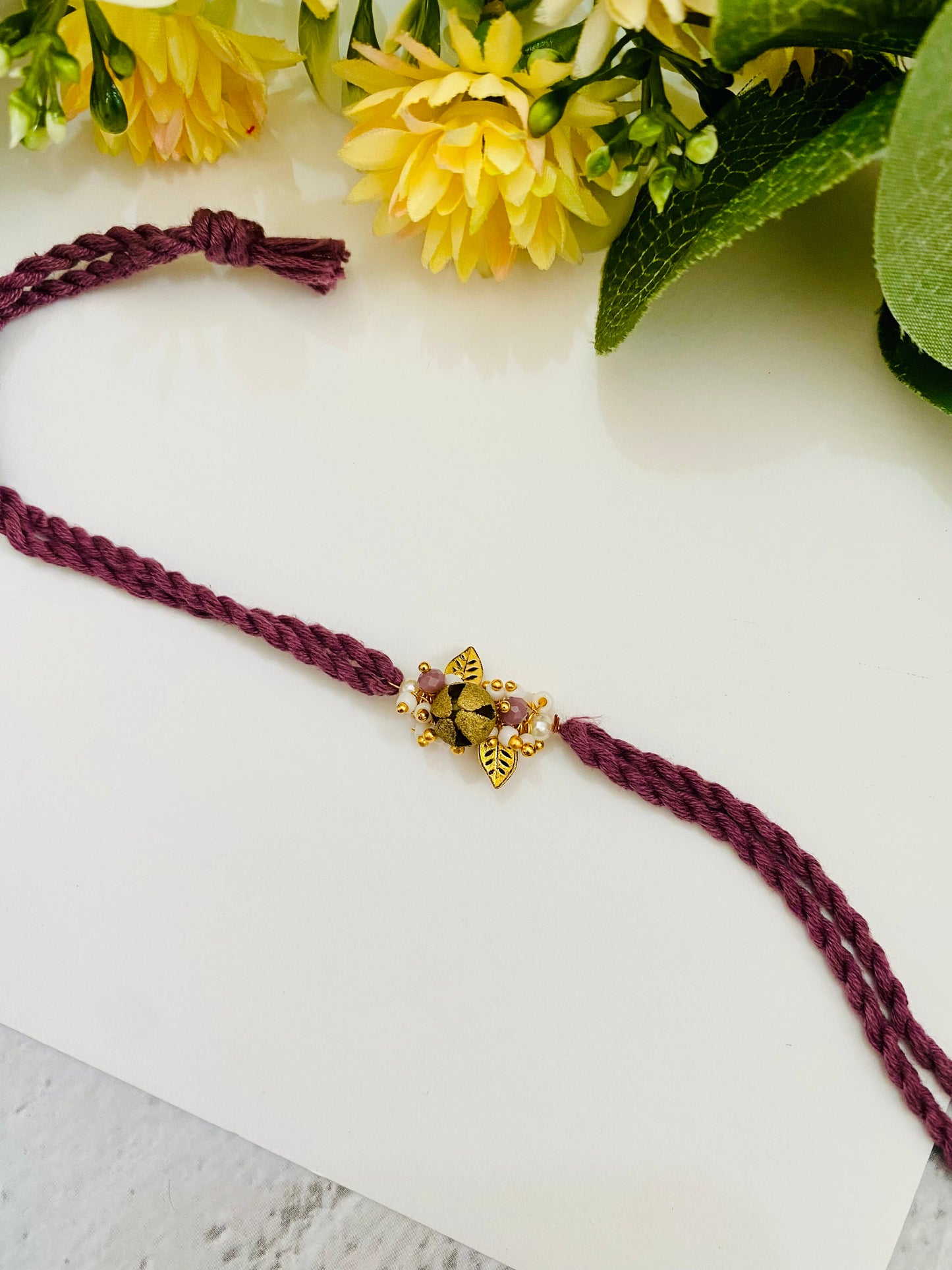 Standing Ganesha handmade bhabhi rakhi