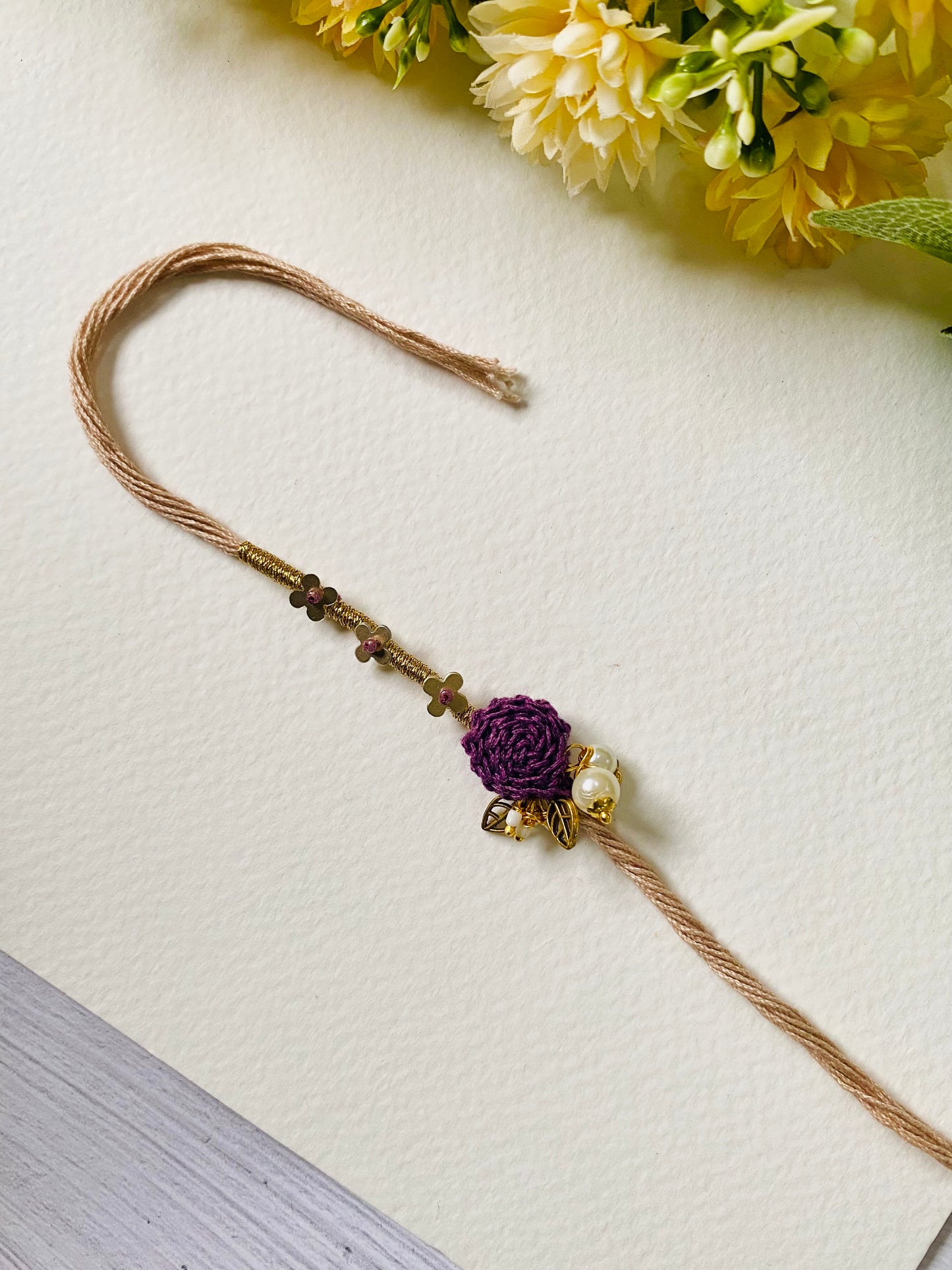 Crochet one Rose Bhabhi Rakhi