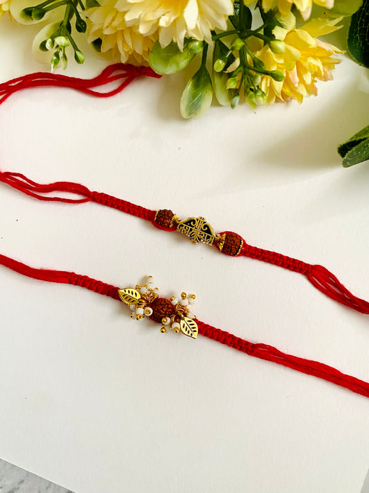 Jai shree Ram knotting belt bhai bhabhi rakhi set