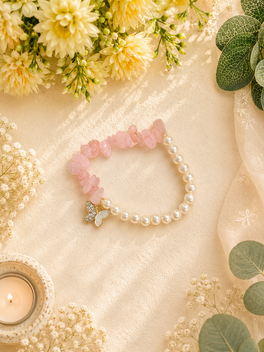 Butterfly And Stone Bracelet Bhabhi Rakhi