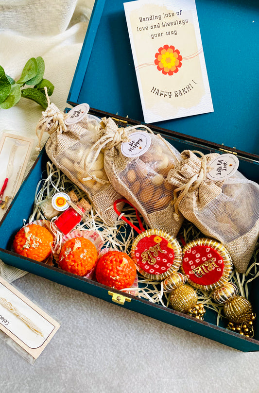 Big Rakhi Hamper With Dry Fruits