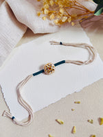 White Sqaure Meena Kundan Bhai Rakhi