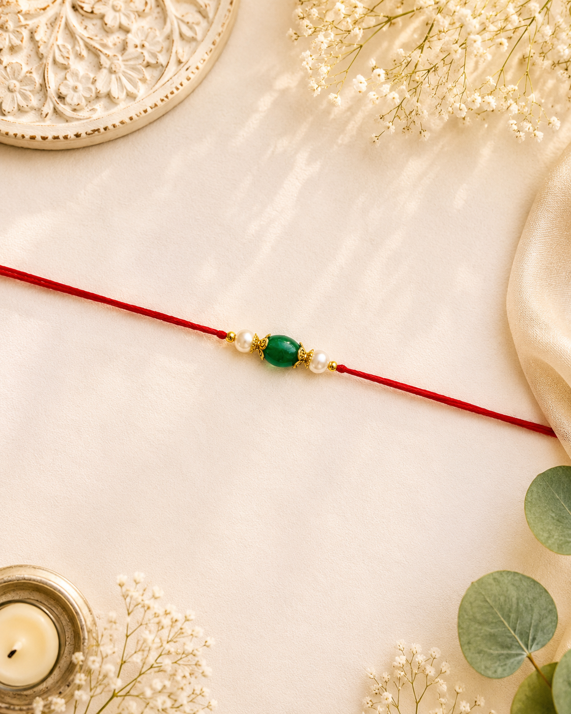 Oval Bead Divine Rakhi